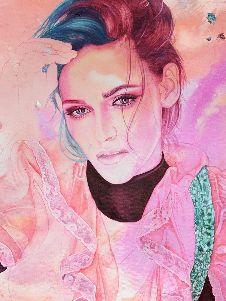 Anielka Hampson Painting Departed Deborah